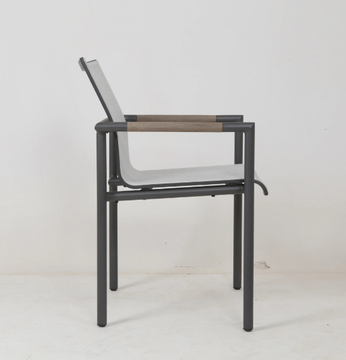 BASTINGAGE - Stackable chair with armrests by Les Jardins® - view 3